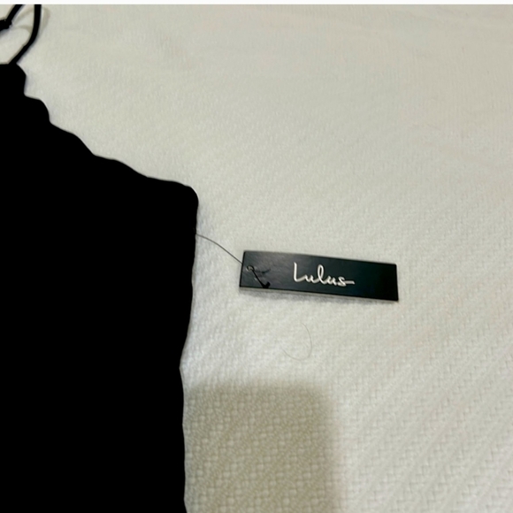Lulus black cocktail dress, size L, NWT - Picture 3 of 3